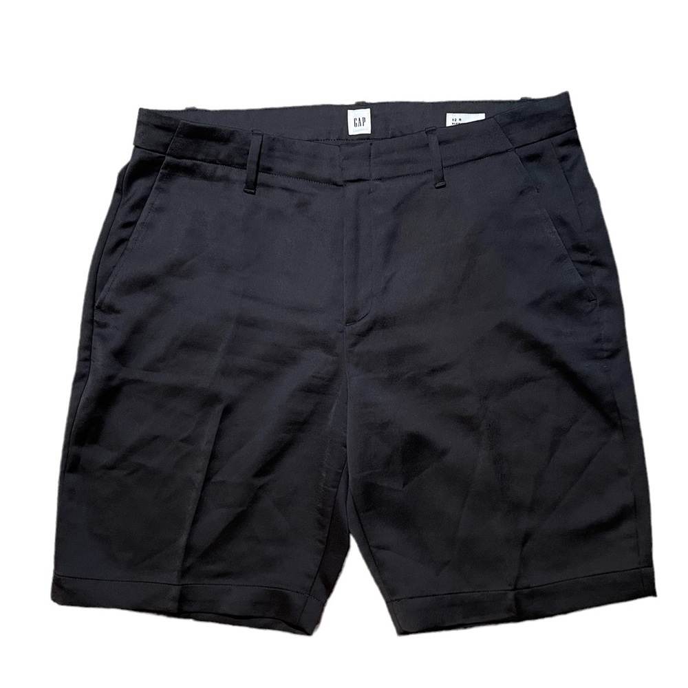 Gap Bermuda Black Sateen Dress Shorts